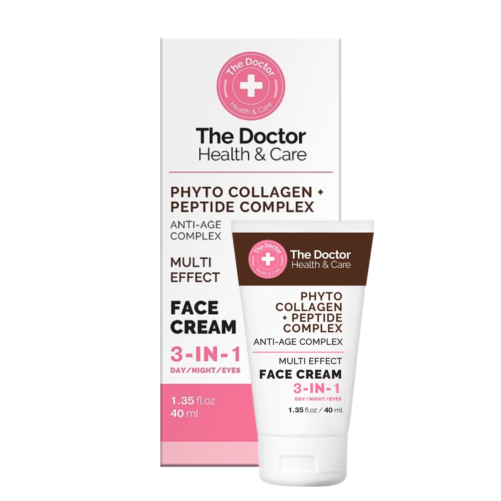 Κρέμα προσώπου 3 σε 1 The Doctor Health & Care «PHYTO COLLAGEN-PEPTIDE COMPLEX», 40 ml